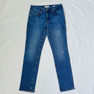 Men's Straight Fit Blue Jeans